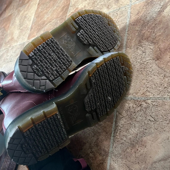 Like New Dr Martens Red Safety Work Boots, size 8 - Picture 4 of 5